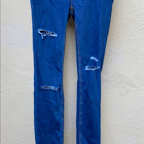 FREE PEOPLE Destroyed Long & Lean Skinny Jeans - Picture 3 of 7